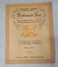 F. Sor Studies Guitar Book Lesson Classical S...