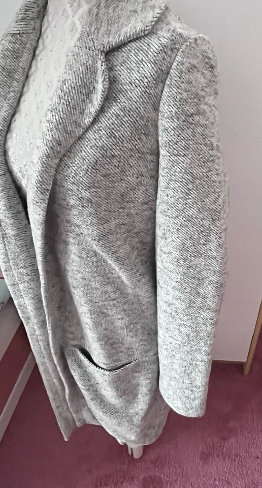 Next Grey Marl Coatigan Size 6 - Image 4 of 4