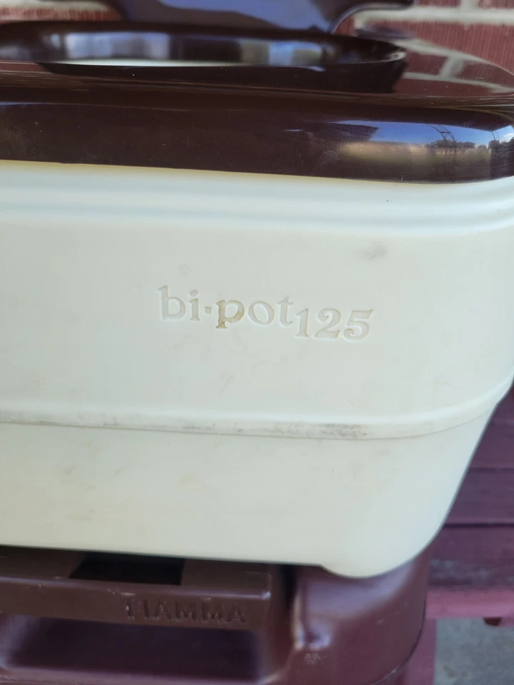 Casa rodante Fiamma 125 bi-olla inodoro camping química probada químicamente limpia Foto 2 de 4