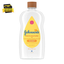 Johnson'S Baby Oil, Mineral Oil Enriched with Shea Cocoa Butter to Prevent Moi