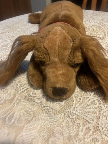 Walmart grande peluche realistico Cocker Spaniel con collare rosso originale - Foto 12 di 21