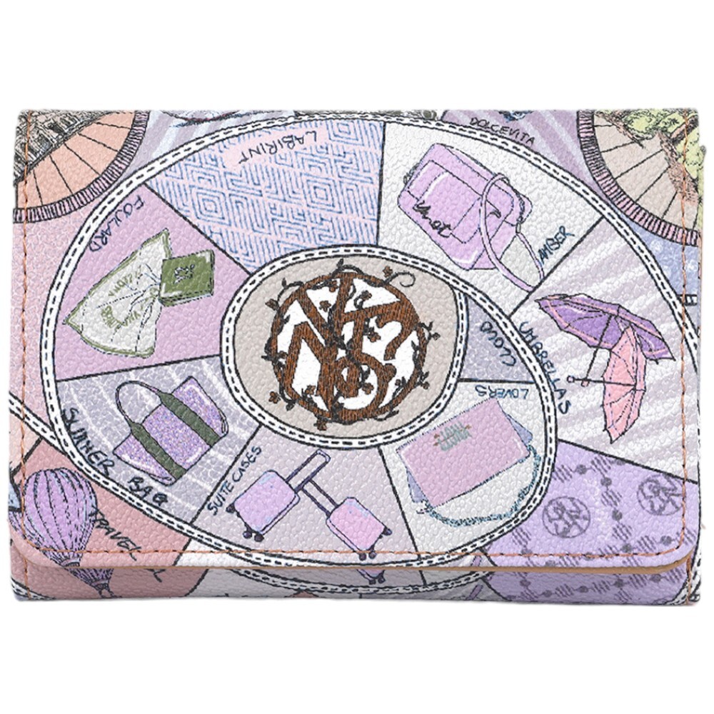 YNot Cartera Medio Lila con Estampado Línea Fashion ' Opoly FPY546S4