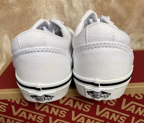 VANS Ward Girl's Missy Size 4 Sneakers Rose Embroidery White New - Picture 4 of 7