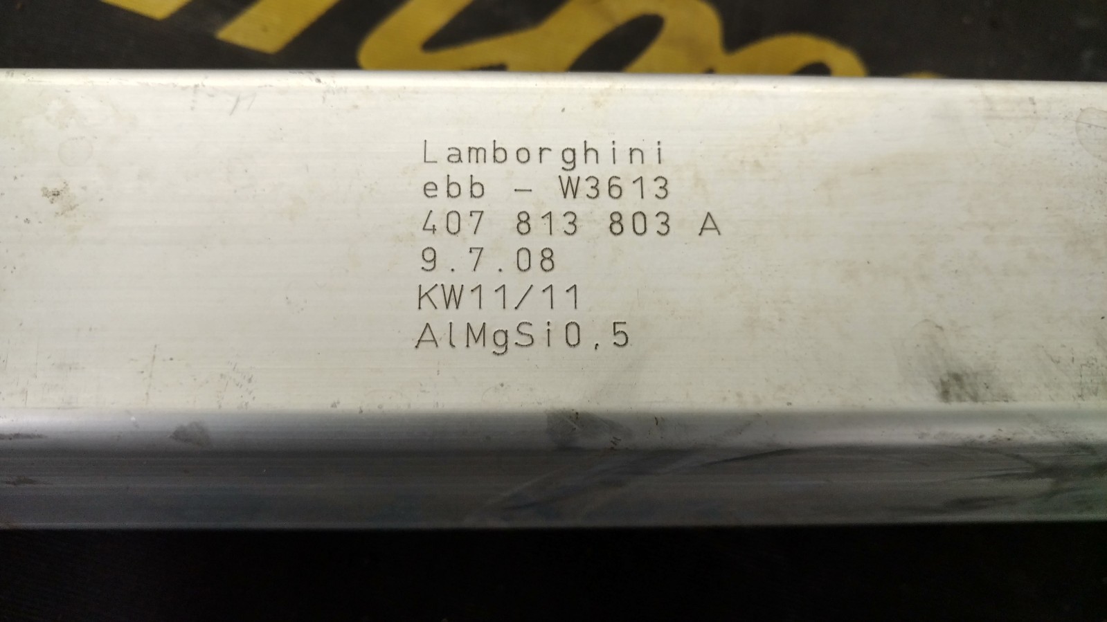 LAMBORGHINI GALLARDO LP560 570 FRONT LH BUMPER CARRIER STRUCTURE OEM 407813087A