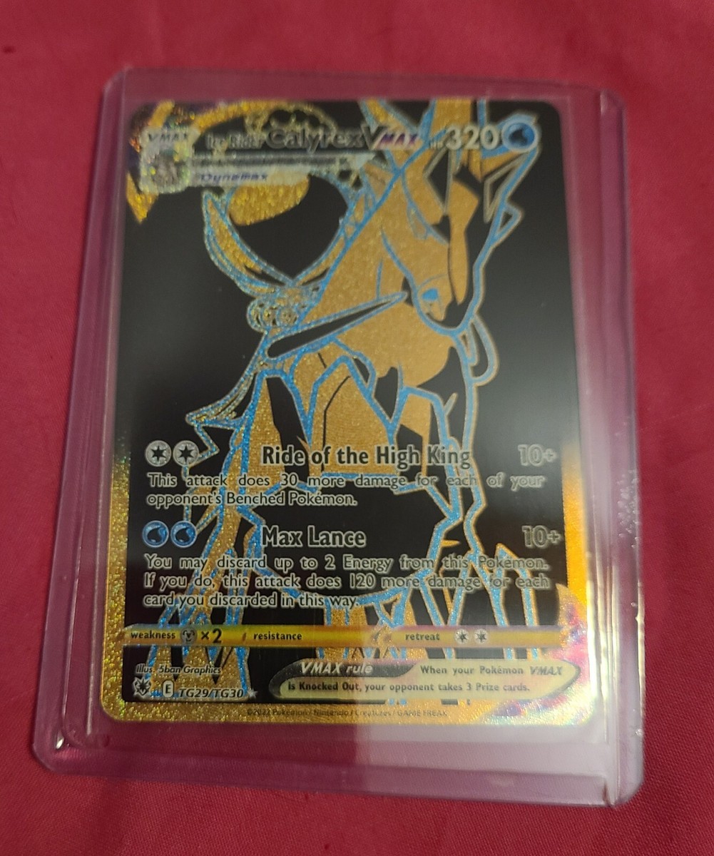 Ice Rider Calyrex VMAX TG29/TG30 Gold Pokemon Astral