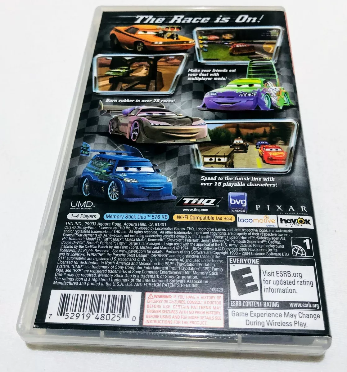 JOGO PSP CARROS 2 - USADO