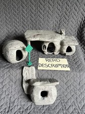 Vintage 1960 Marx Flintstones Fred Wilma s House Playset Gas Station READ