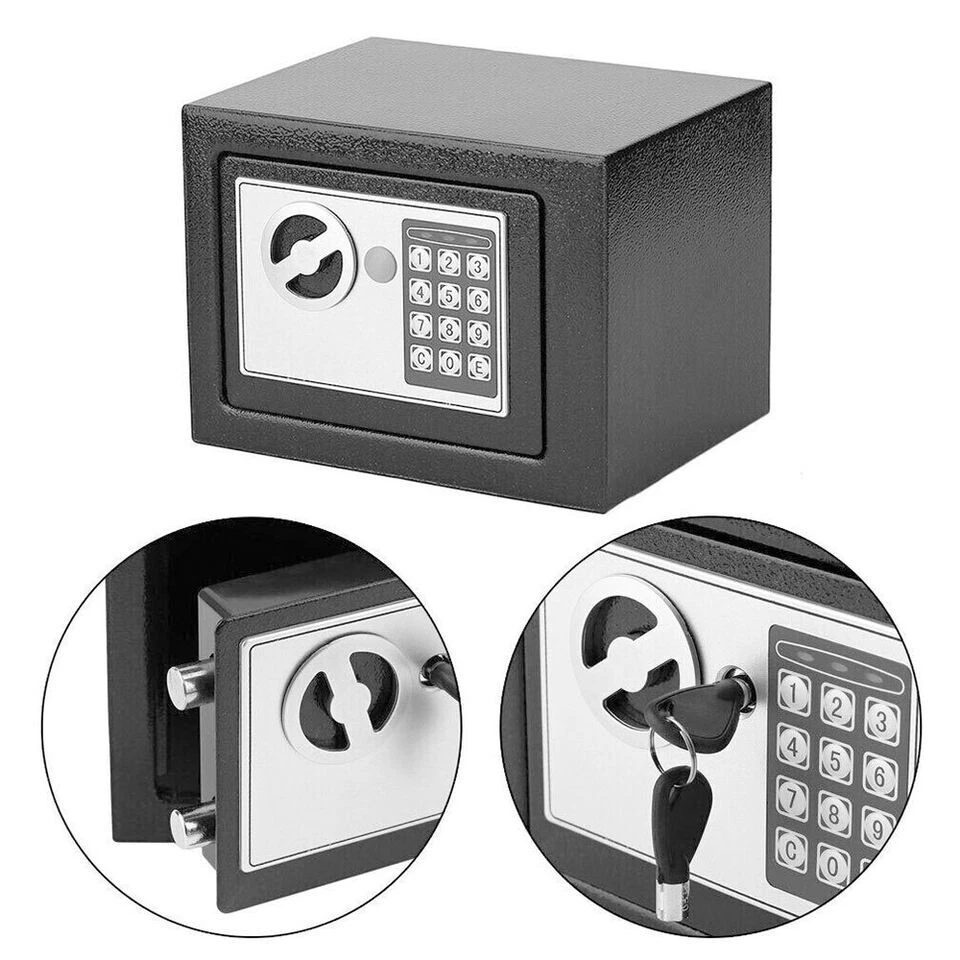 Mini Safe Tresor Feuerfest Möbeltresor Dokumententresor Geldschrank Wandtresor - Bild 3 von 4