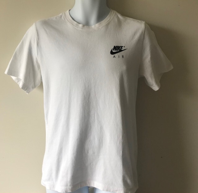 Nike Men's White T-Shirt Get Over Your Fear of Heights Size Nike Men's White T-Shirt Get Over Your Fear of Heights Size