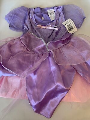 PURPLE PIXIE FAIRY PRINCESS DRESS HALLOWEEN COSTUME SIZE 4-6 YEARS NEW - KMART