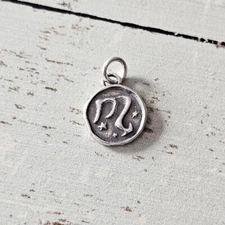 Sterling Silver Small SCORPIO Zodiac Charm