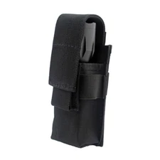 US Molle Flashlight Pouch Holster Utility Tools Pouch Adjustable Hook Loop Flap