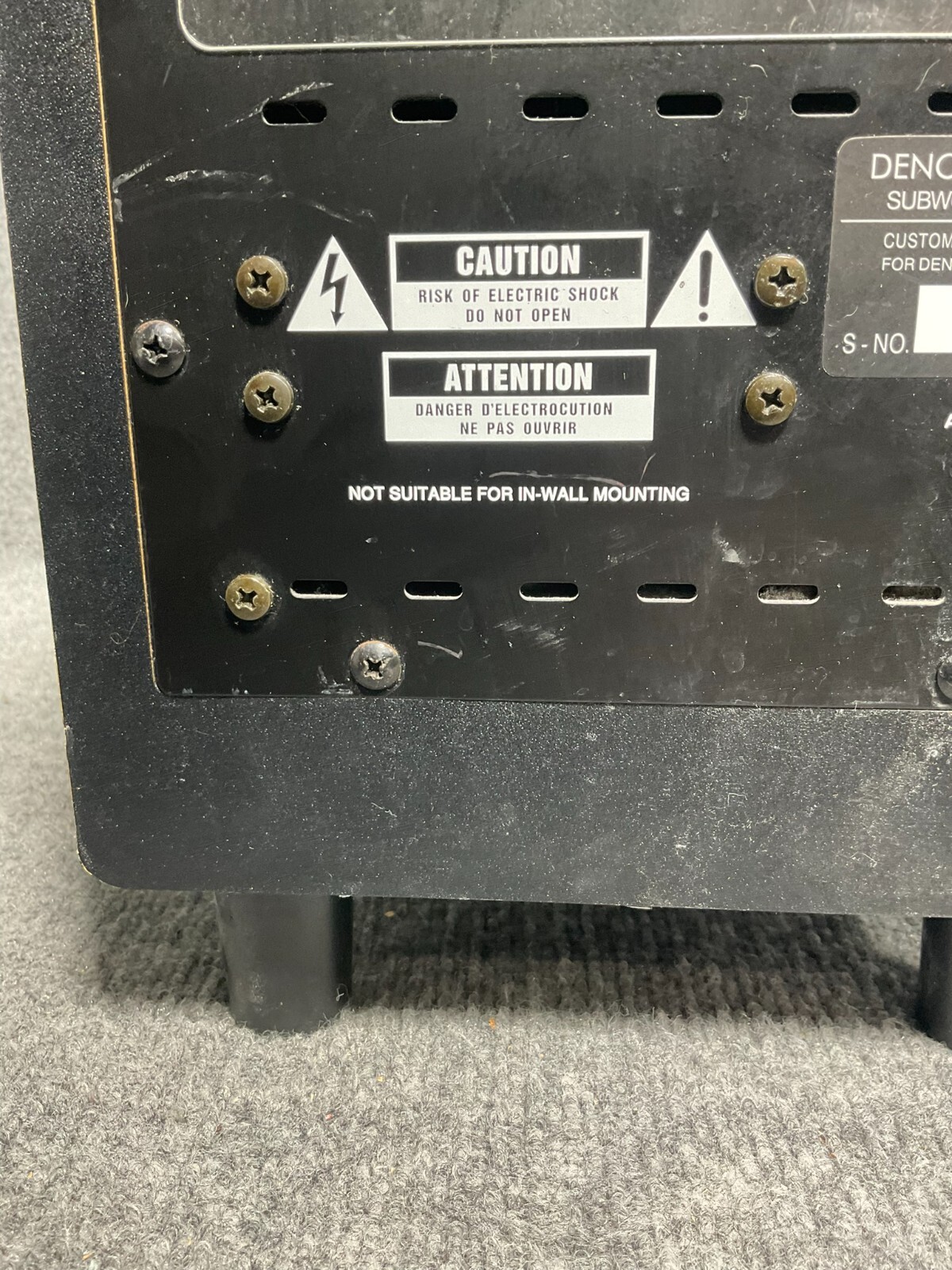 Denon DSW37 Powered Subwoofer System eBay