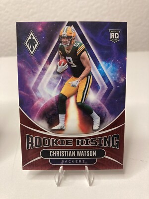 2022 Panini Phoenix Christian Watson Rising Rookies SP /199 Green Bay ...