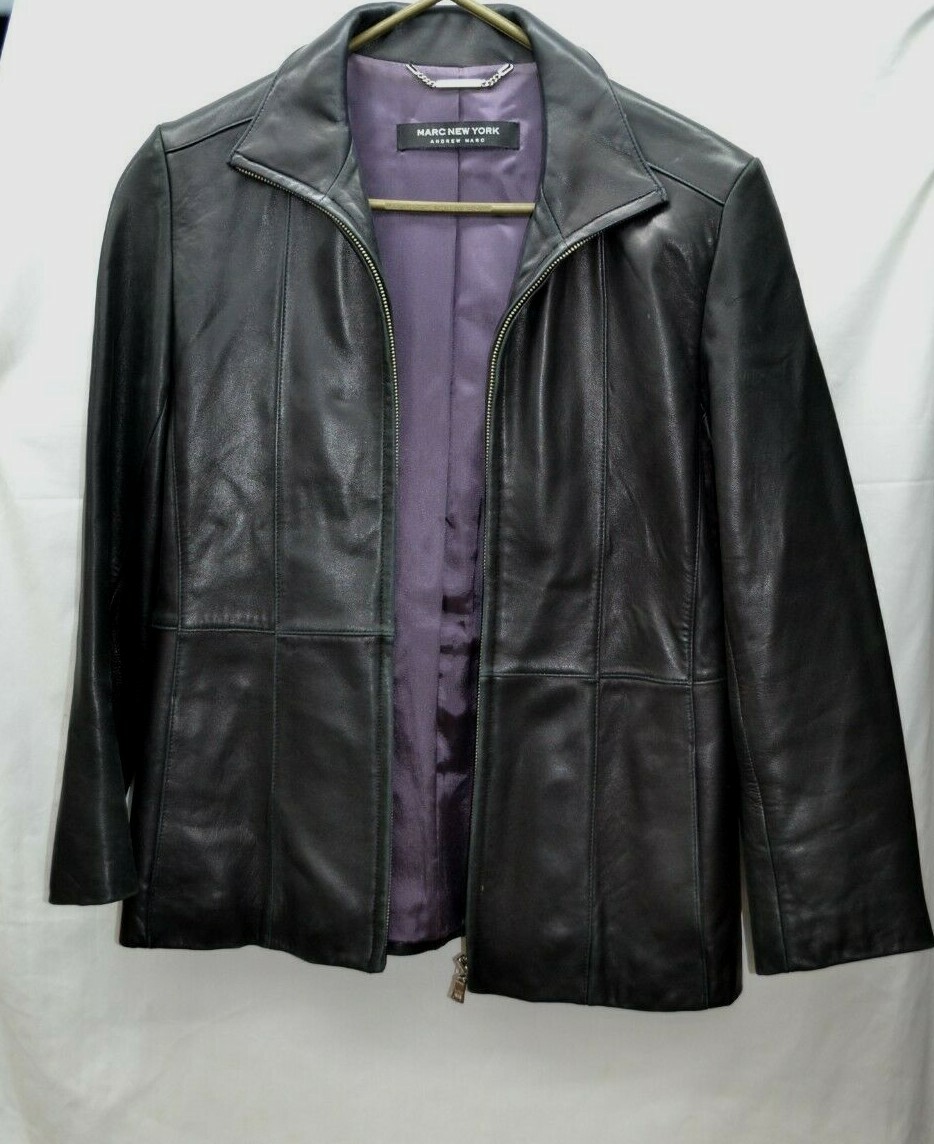Marc New York leather jacket Black Size XS 74847 | eBay Marc New York leather jacket Black Size XS 74847 | eBay