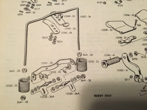 Harley 13341-36 Knucklehead UL Buddy Seat Spring Yoke Hook 1936-46 W/ Screws USA - Picture 3 of 6