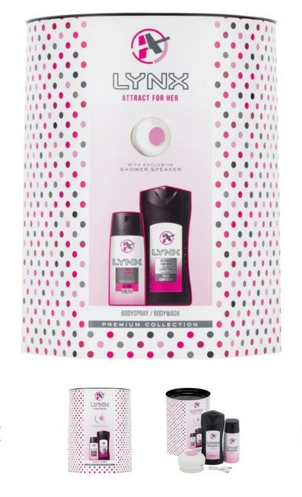 Lynx Attract For Her Duo wireless Shower Speaker Gift Set New eBay