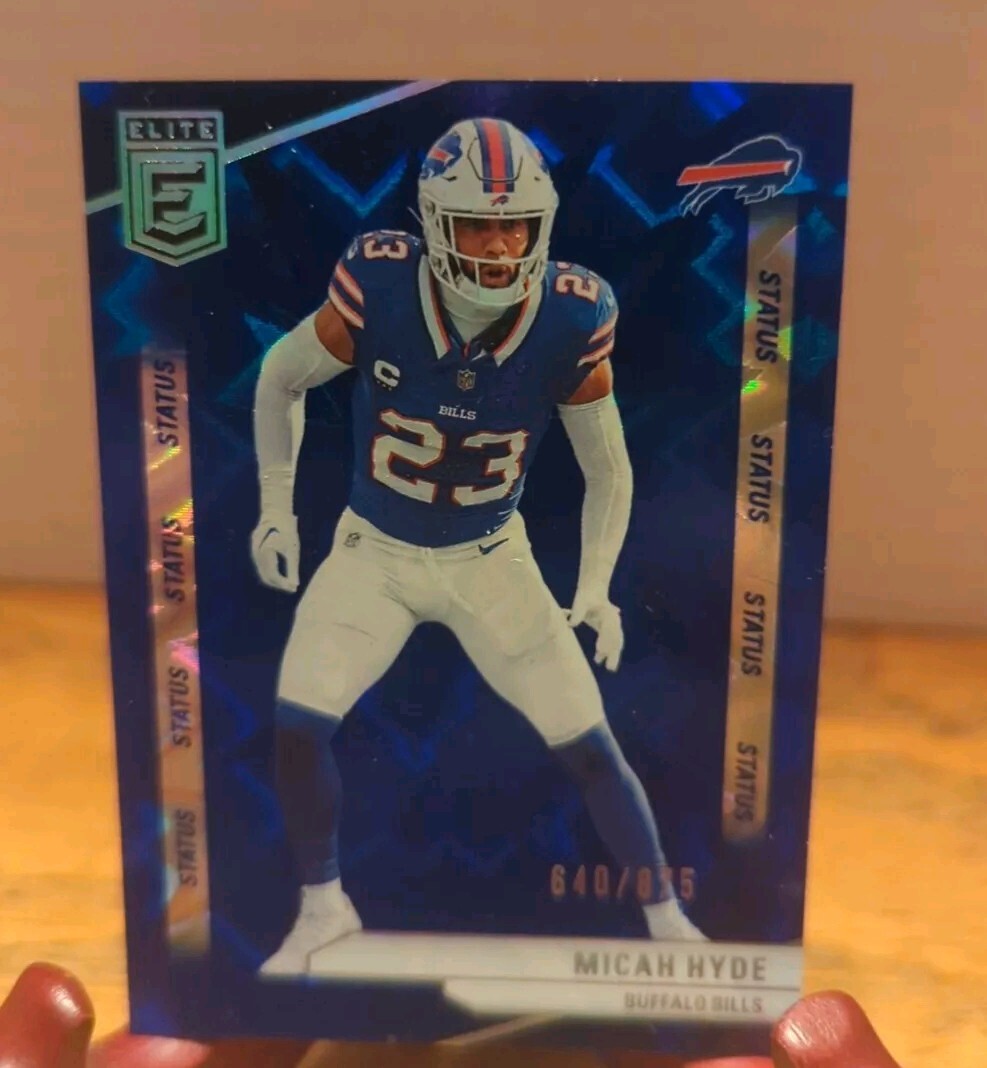 2024 Panini Donruss Elite Micah Hyde Blue Status Explosion #103 Bears 650/875