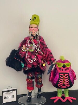 Barbie doll with handmade designed Punk Rock clothes fashion