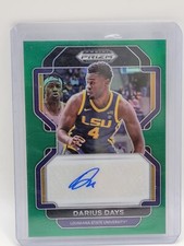 2022 Prizm Draft Picks Darius Day Auto Green LSU