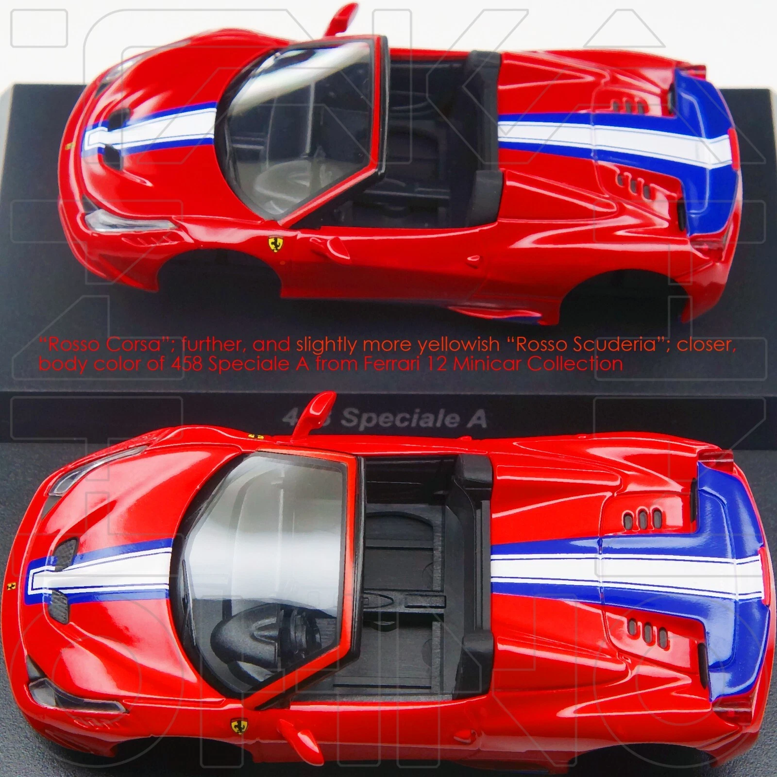 FERRARI 458 SPECIALE A SCUDERIA RED MINICAR COLLECTION 12