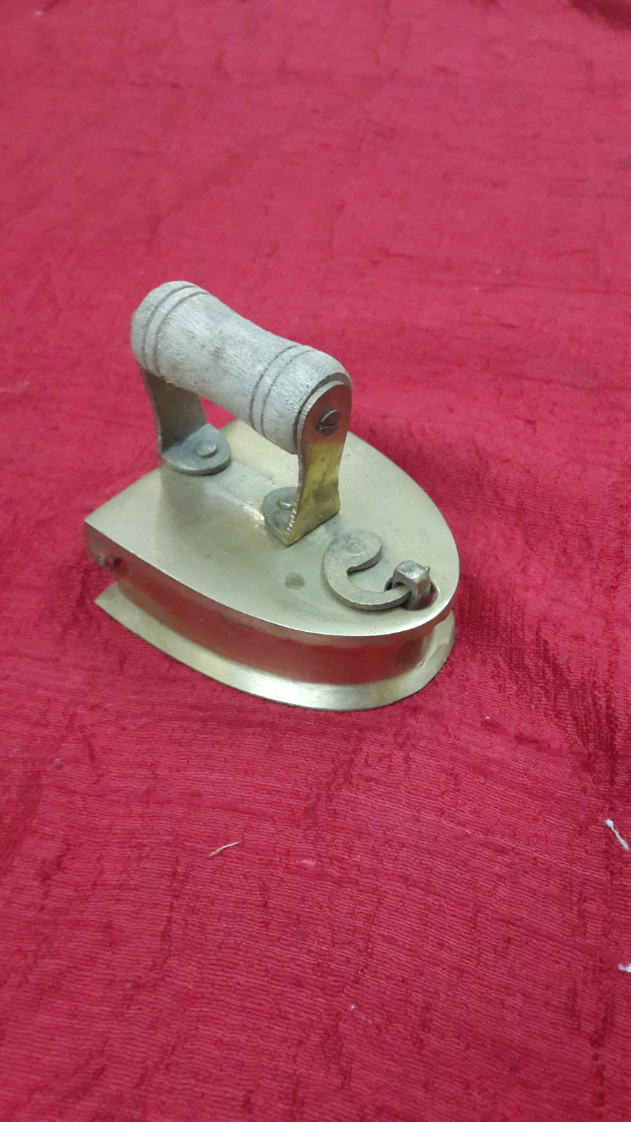 Charcoal Iron / Press Handmade Paper Weight Antique Style Brass Gift