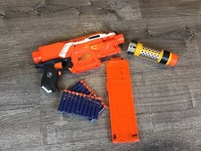 NERF N-Strike Elite battle Orange Stryfe toy dart blaster with Barrel / Extras