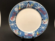 Coca Cola Laughing Snowman Dinner Plate
