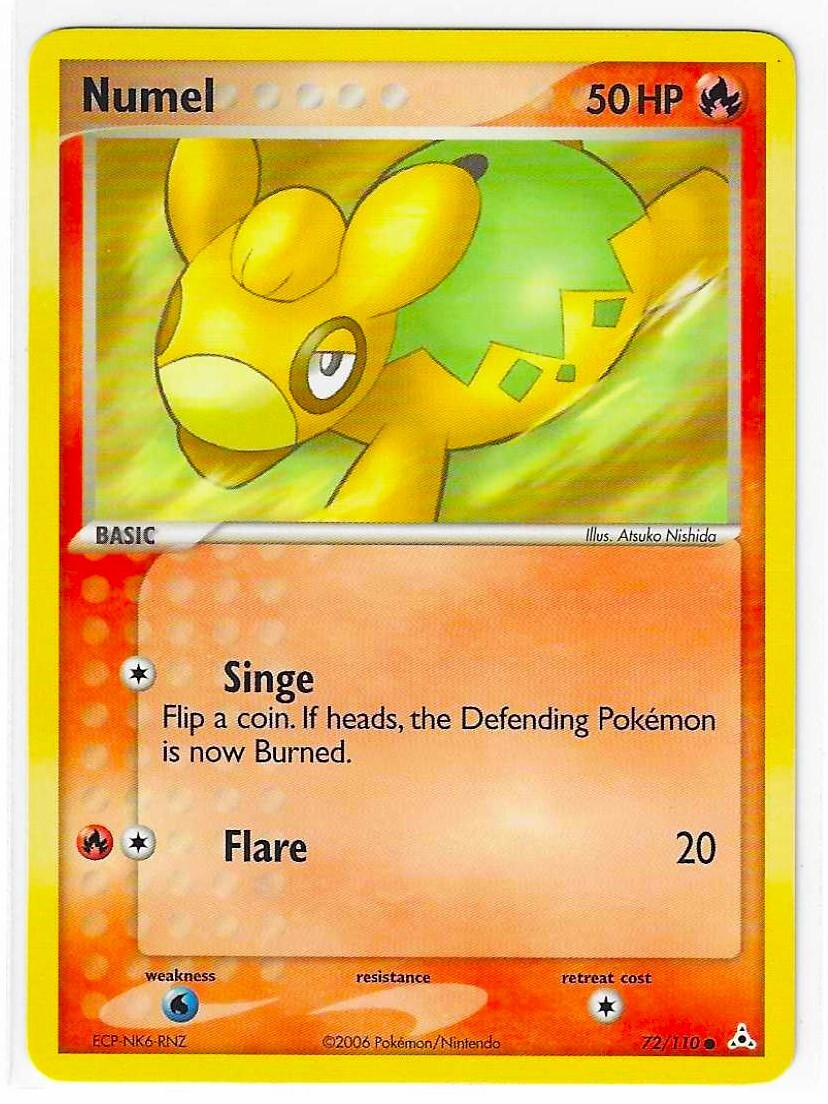 NUMEL  72/110 EX HOLON PHANTOMS Pokemon Card    NM-MT
