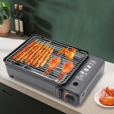 BBQ Grill Tragbarer Campingkocher Outdoor Camping Gas Grillplatte mit …