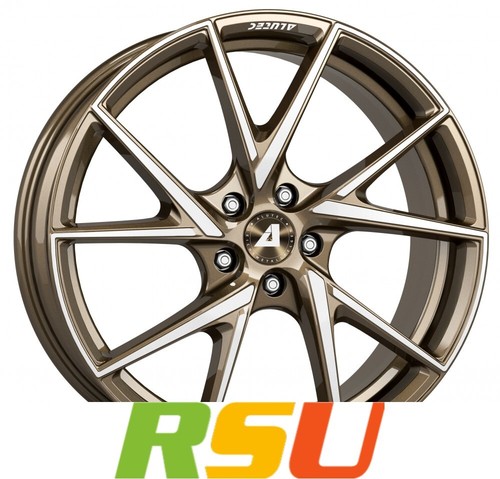Alutec ADX.01 metallic-bronze frontpoliert 7x17" ET48 LK5 114.3 ML 67.1 Alufe...