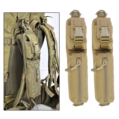 Paquete De 2 Correa para el Hombro Bolso Mochila Táctica Molle Bolsa De  Accesorios bolsas de herramientas NUEVO | eBay