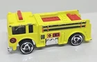 Hot Wheels 1976 Mattel Malaysia - NeonYellow - "Fire Eater" - Vintage Fire Truck