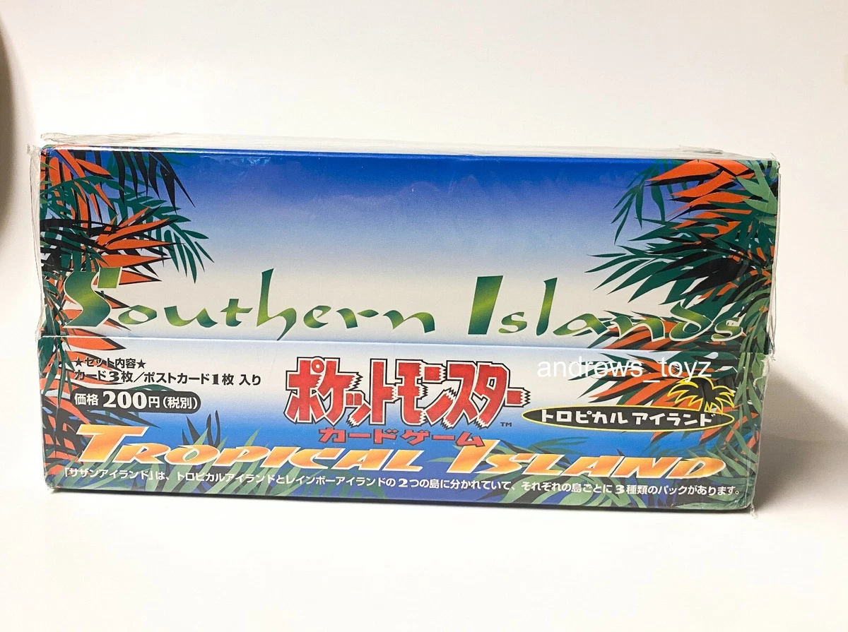 Vintage Pokemon Japanese Southern Islands Tropical Island Sealed Box of 60 Packs