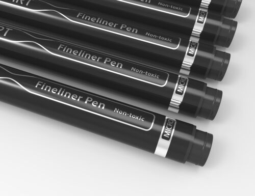 TOOLI-ART Micro-Line Pens With Case, 14/Set Black, Fineliner, Multiliner BLACK - Picture 8 of 10