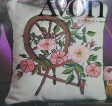 Avon Creative Needlecraft Crewel Embroidery Kit "Spinning Wheel  Wild Roses"