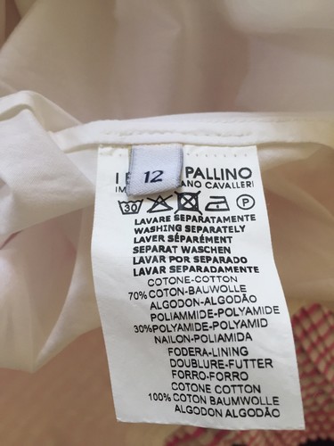 I PINCO PALLINOL Pink and Silver Sleeveless Striped Dress~12~Italy~Retails $500+ - Picture 4 of 5