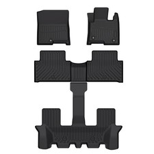 Car Mats for Kia Sorento 2020+ MQ4 (Hybrid) 7 Seater TPE Rubber 3D/5D moulded