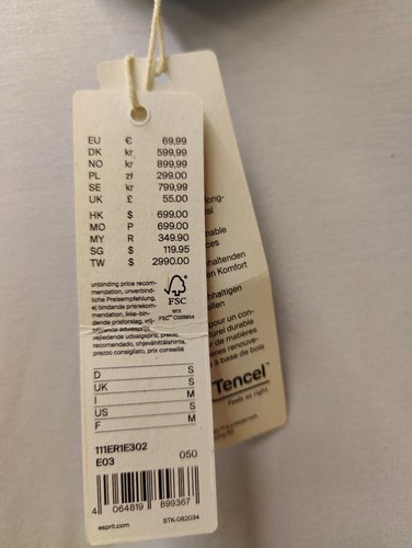 Esprit Damen Kleid Sweatkleid Rollkragen Langarm Blau Hellblau S Neu - Bild 4 von 6