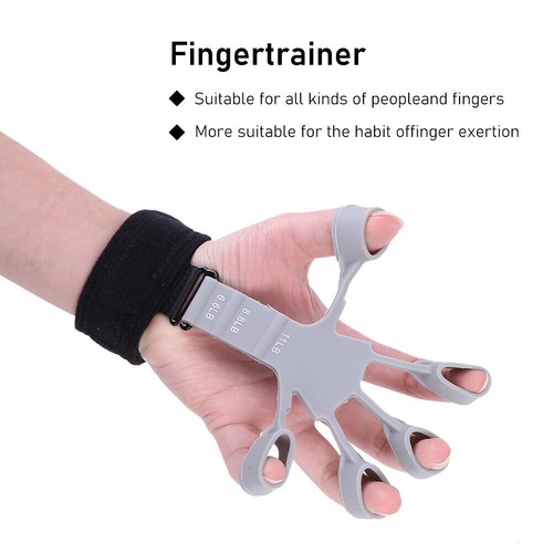 Silicone Gripster Grip Strengthener Finger Stretcher Hand Grip Trainer