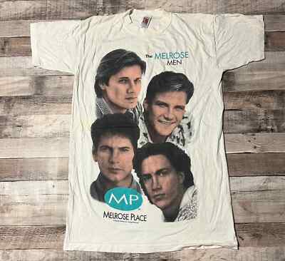 Melrose Place Adult One Size White Vintage 80s 90s Nostalgic Nostalgia TV Show