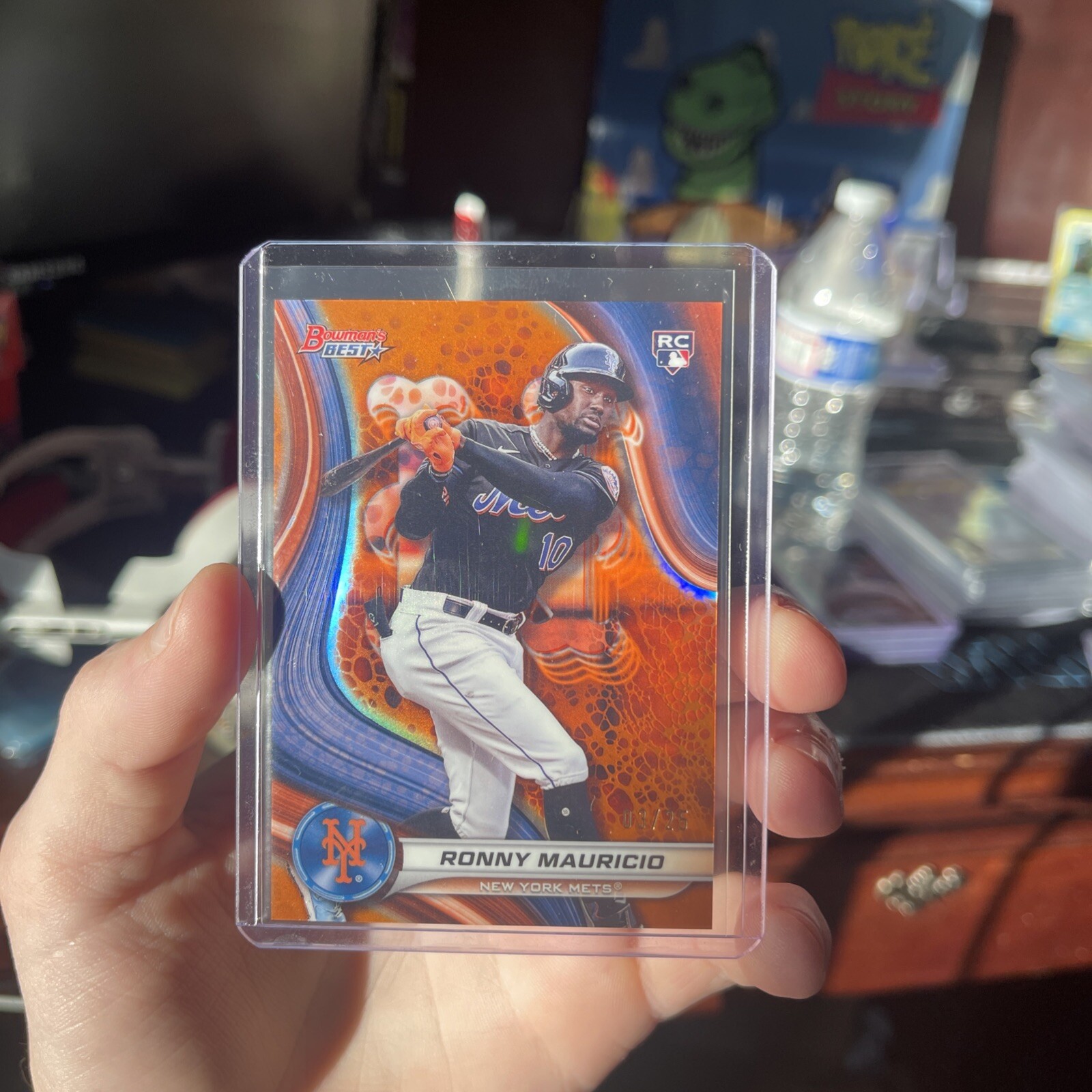 2024 Bowman's Best Ronny Mauricio (RC) /25 Orange Refractor #41 New York Mets