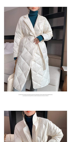 Mantel Freizeit Damen Parkas maßgeschneiderter Kragen gefütterte Jacke Baumwolle gepolstert Oberbekleidung - Bild 11 von 15