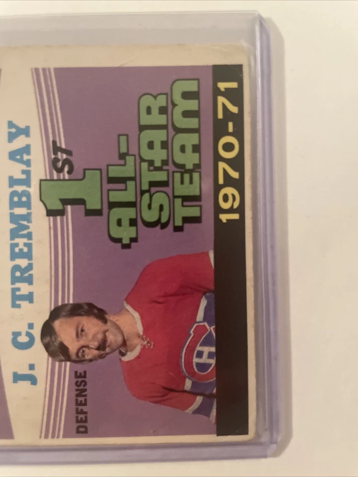 1971/72 OPC O-Pee-Chee #252 J.C. Tremblay All-Star  - Image 3 of 4