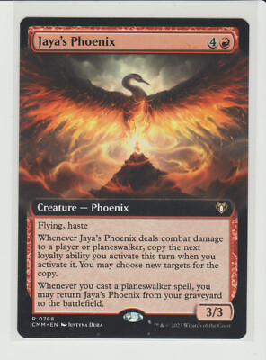 激レアphoenixカード Jaya's Phoenix Extended Art Rare MtG Card CMM 768 Commander | eBay