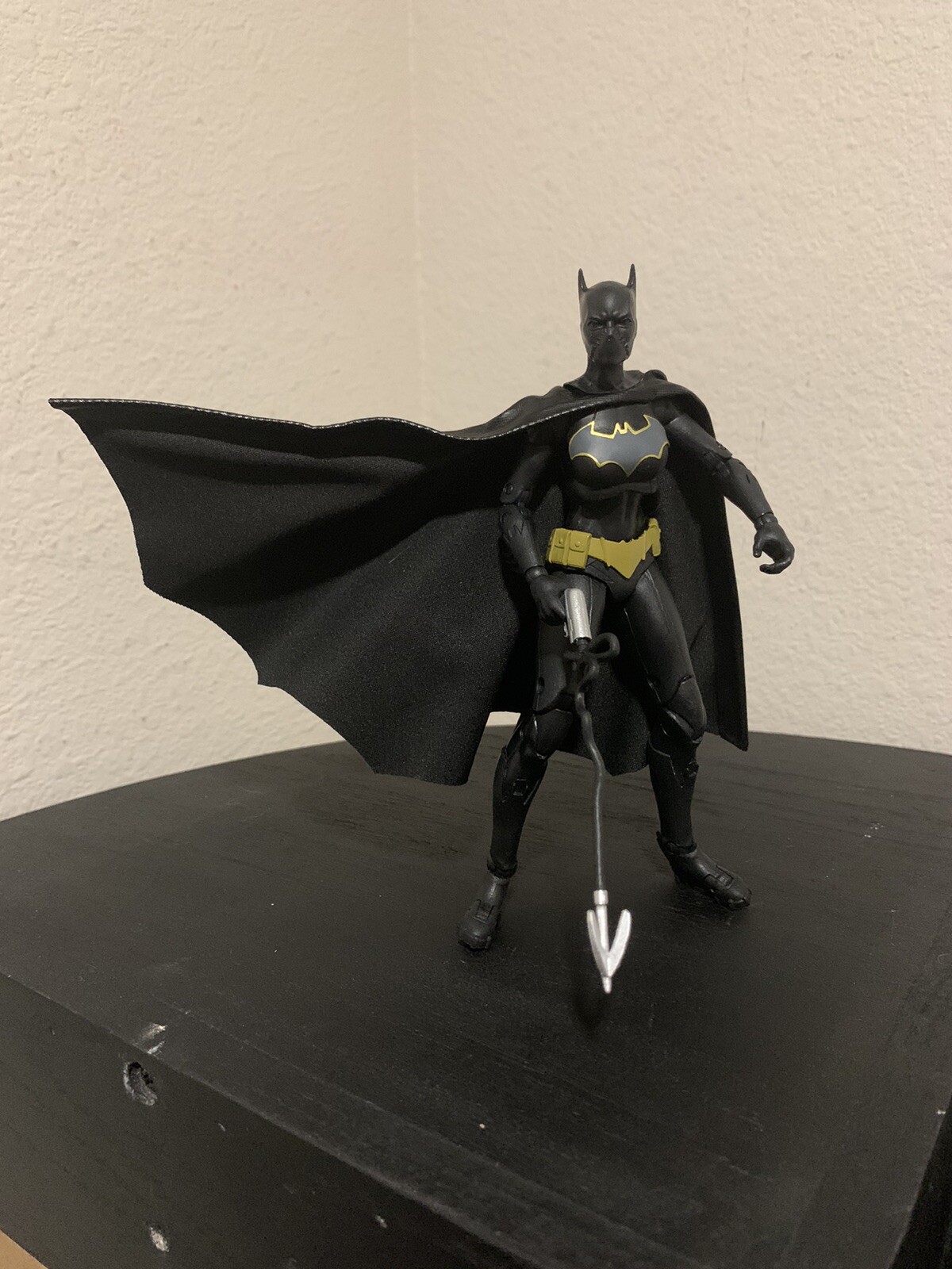 Custom Batman Batgirl CASSANDRA CAIN Leather Wired Cape Mcfarlane NOT ...