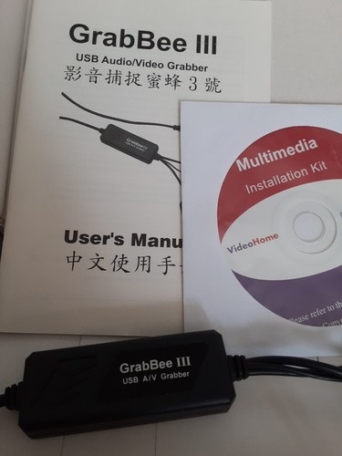 GrabBee 111 Audio Video Grabber Frame Bridge Recorder Editor NOB New - 第 2/4 張圖片