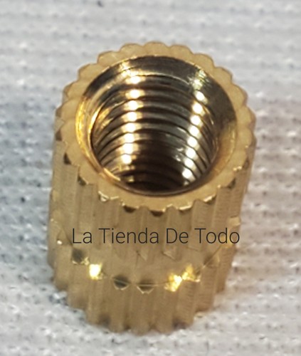 KNURLED THREADED INSERTS M5 X 10MM X 7.0 MM OD pack of 50 - Picture 4 of 8