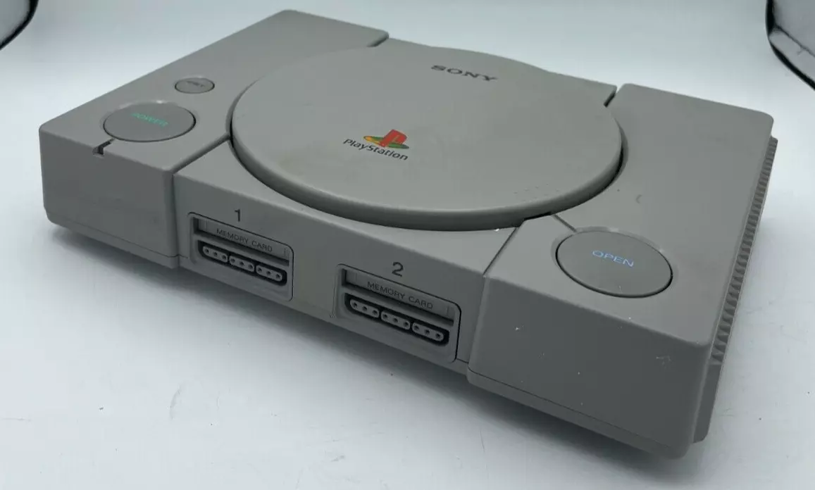 Sony PlayStation 1 PS1 Gray Game Console Full Set Japanese Version