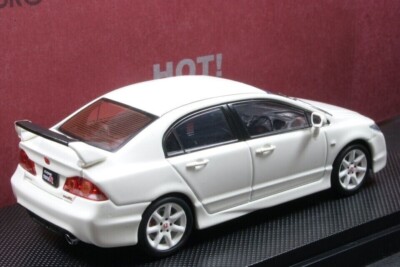 1/43 エブロ ホンダ シビック Type R FD2 ホワイト エブロ ホンダ シビック タイプR FD2 Late Version 1/43 ミニカー 白